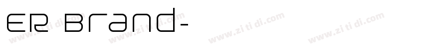 ER Brand字体转换